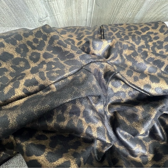 Spanx Faux Leather Leopard Shine Leggings - Picture 8 of 8